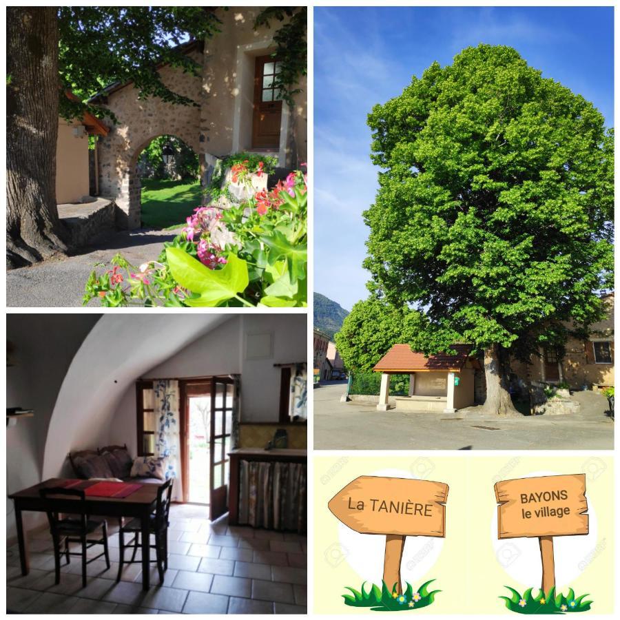 Gite La Taniere Des Alpes Bayons Exterior foto